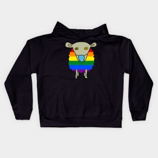 Anti-Mask Mask-Wearing Sheep LGBT Pride Kids Hoodie